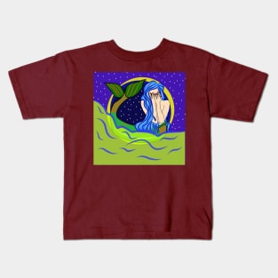 Mermaid shy Kids T-Shirt